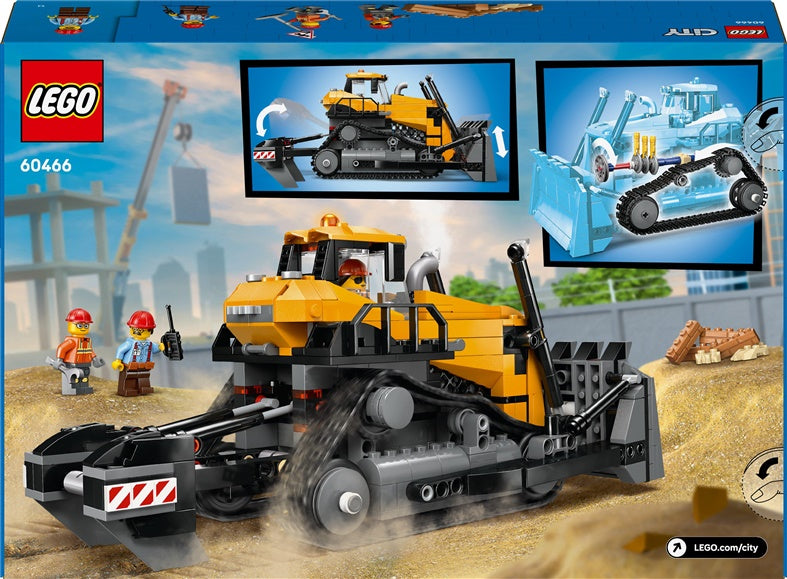 LEGO® City Yellow Bulldozer 60466 Building Toy, 682 Pieces.