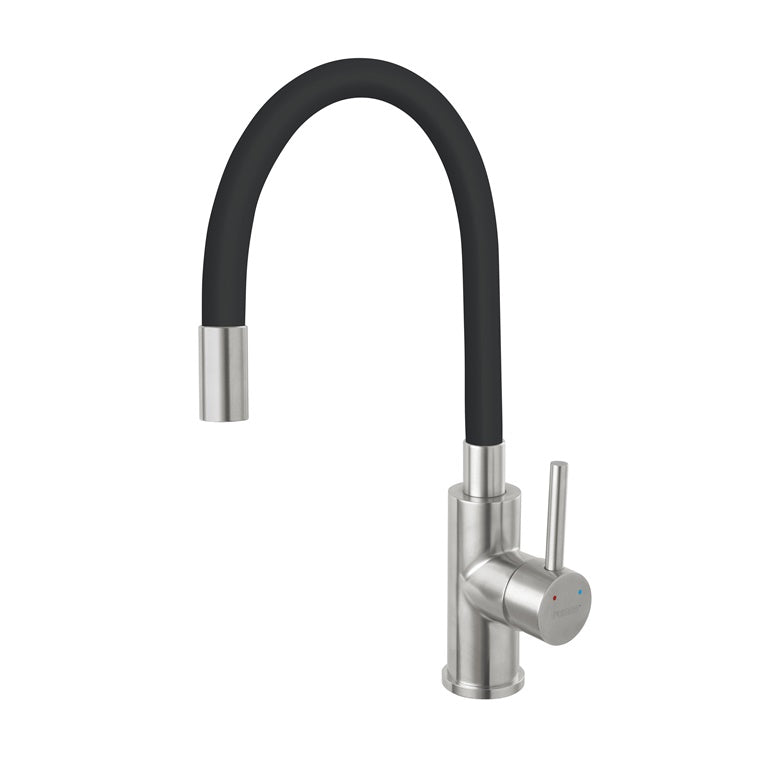 Bateria zlewozmywakowa Ferro Zorba Inox BZR4BSS, czarna