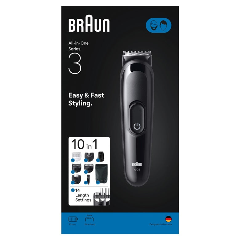 Hair and Beard Trimmer Braun 3 AIO3560