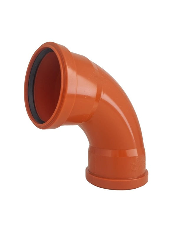 Dwuścienne kolano kanalizacyjne Magnaplast, Ø 110 mm, 87°