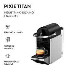 Ekspres kapsułkowy Nespresso Pixie EN127.S, srebrny