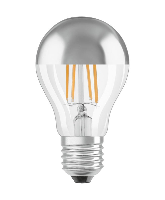 Lemputė Osram LED, A60, E27, 6.5W, 650lm, 2700K, sidabrinė