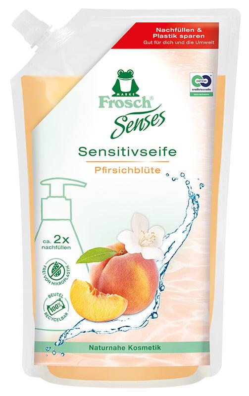 Mydło w płynie Frosch KWIATY BRZOSKWINI, 500 ml