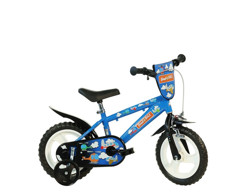 Children's Bicycle Bimbo Bike 412UL, blue/red, 12"