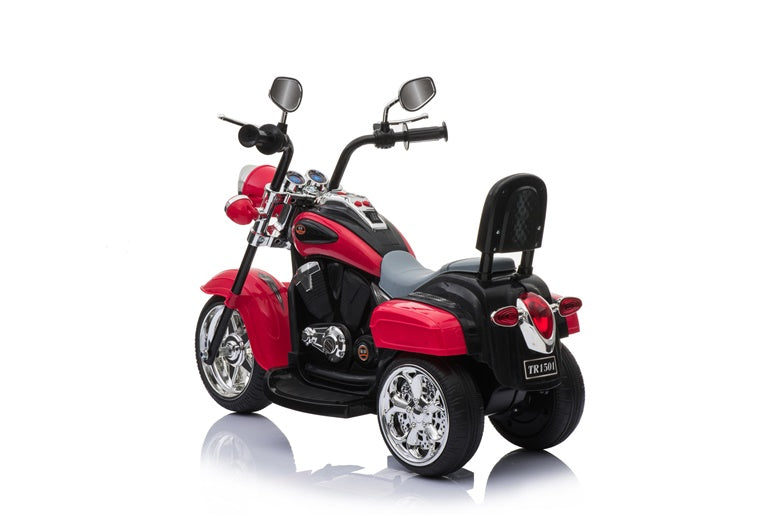 Vaikiškas elektrinis motociklas TR1501, mėlyna/raudona/