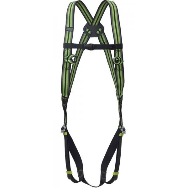 Safety belt FA1010300, 100 cm, black/green