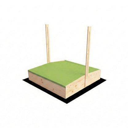 Piaskownica 120x120, naturalna