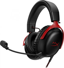 Wired Gaming Headset HyperX Cloud III, black/red