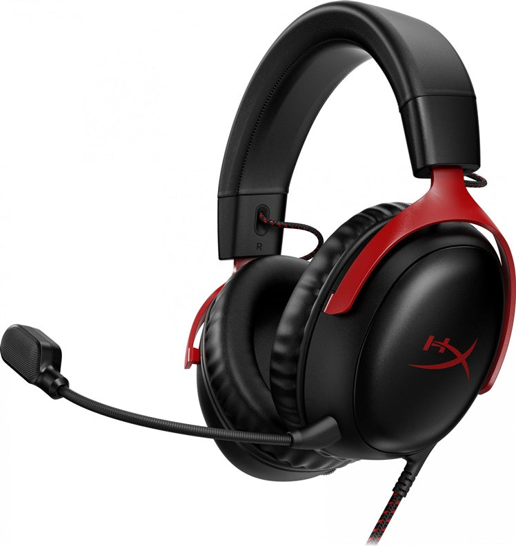 Wired Gaming Headset HyperX Cloud III, black/red