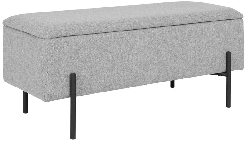 Prieškambario suoliukas Watford, šv pilka sp.,36.5x95x46cm