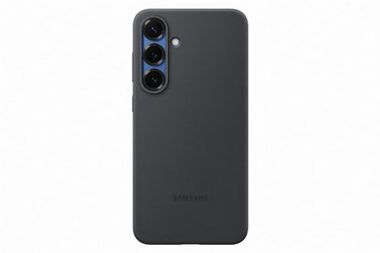 Telefono dėklas Samsung Silicone, Galaxy S25 Plus, juoda