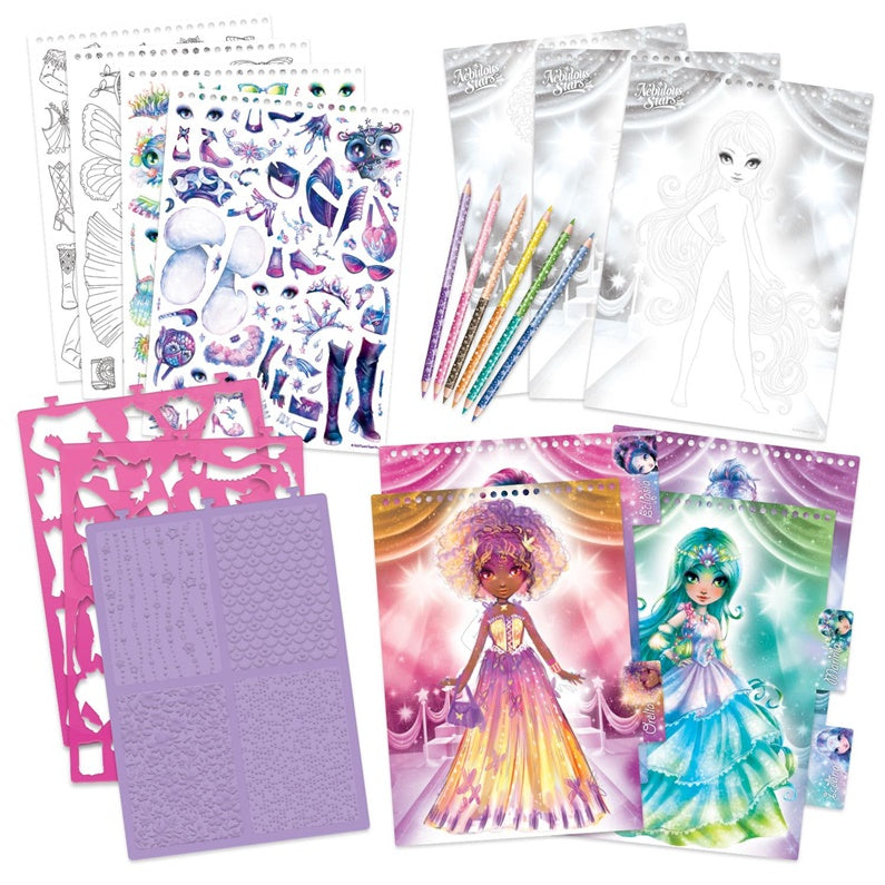 RINKINYS KŪRYBINIS FASHION SKETCHBOOK-ASTRAL BAL