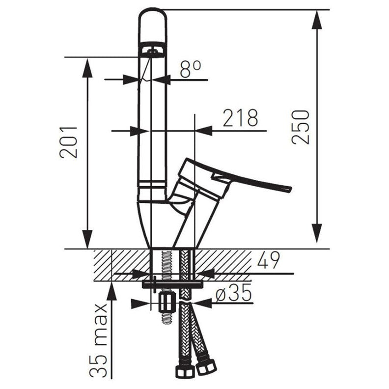 Bateria kuchenna FERRO DECO, chrom