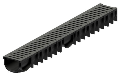 Drainage channel with plastic grating Easyline Aco, A15, 1 m