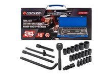 Zestaw nasadek udarowych i adapterów ROCKFORCE 24 szt.