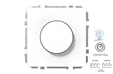 Dimmer switch LIREGUS MODERN, matte white