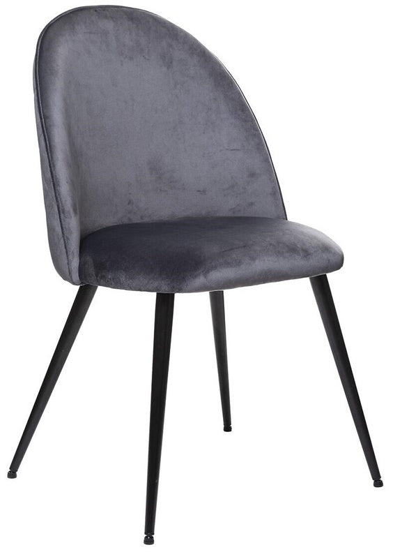 Dining chair black/grey, 54 cm x 52 cm x 84 cm