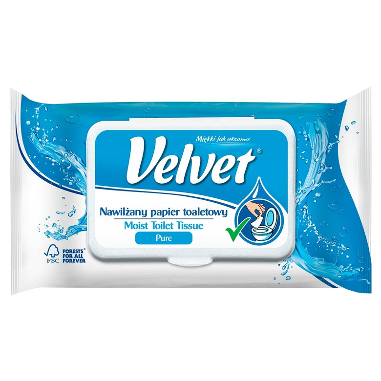 POPIER TUALET VELVET DRĖGNAS PURE 48VNT