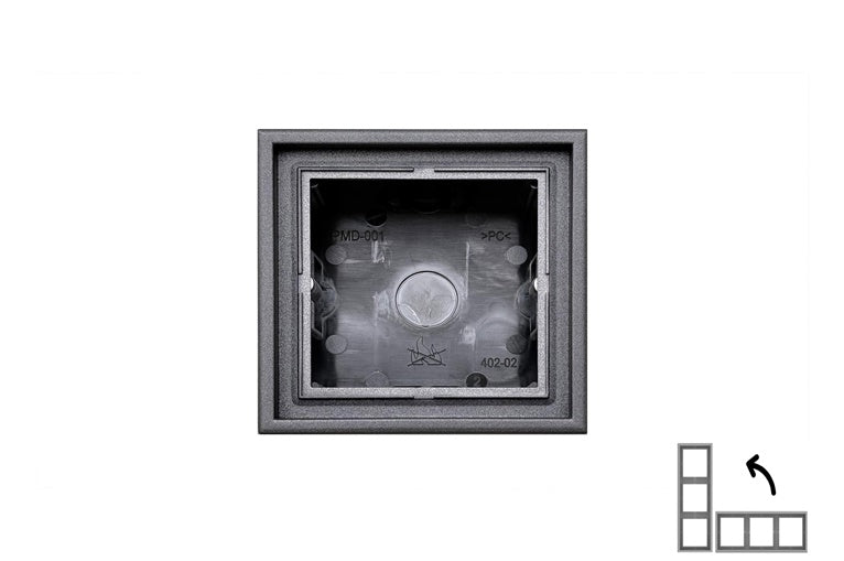 Surface mounting frame LIREGUS MODERN, matt black