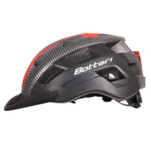 Dviratininkų šalmas Bottari 94001RB, juodas/raudonas, S/M