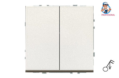 LIREGUS MODERN Pulse switch, 2-gang, champagne color