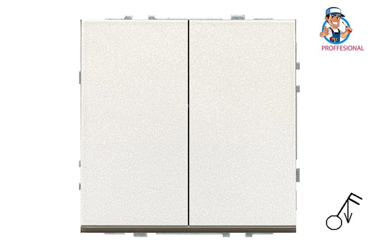 LIREGUS MODERN Pulse switch, 2-gang, champagne color