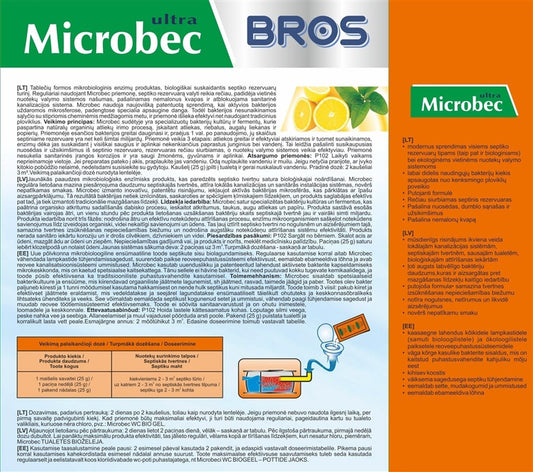 Bros Microbec Bioactivator for Septic Tanks, 0.15 l