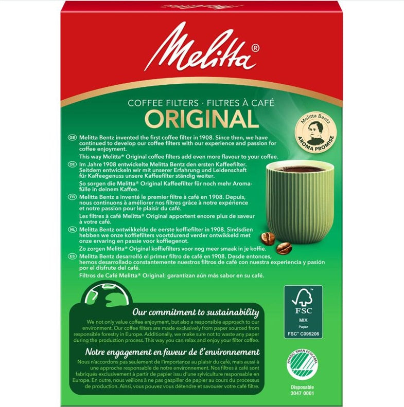 Coffee machine filter Melitta Original 102/80, 80 pcs.