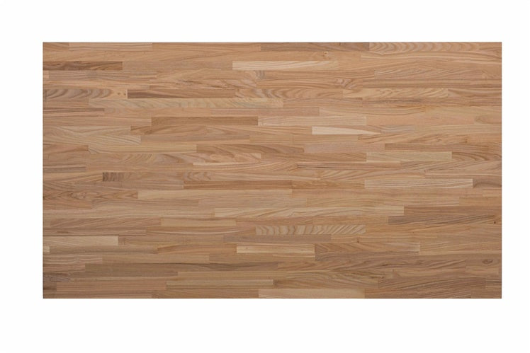 Ash stair tread, glued, planed, 120x21.5x2.1 cm