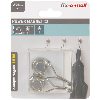 KABLIUKAI MAGNETINIAI 25MM 2VNT
