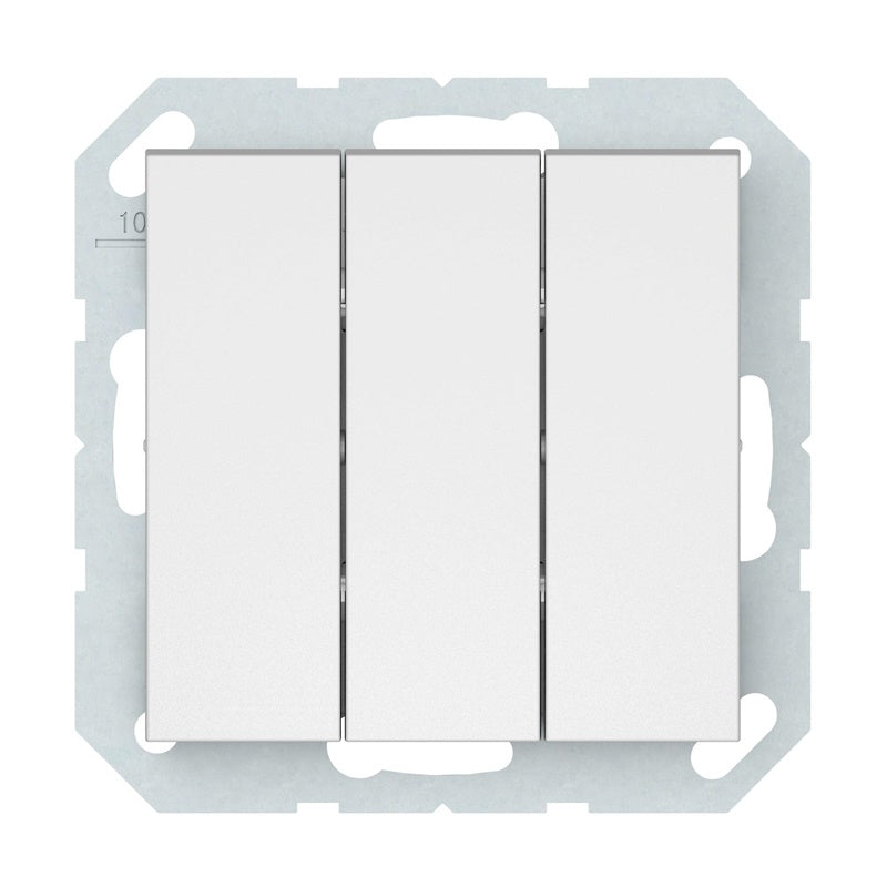 Switch VILMA QR1000, 3-gang, matte white