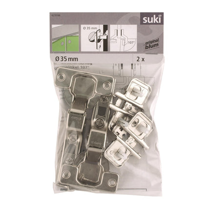 ZAWIAS CLIP SOFT CLOSE D35 107 2SZT