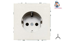Socket LIREGUS MODERN, earthed, champagne colour