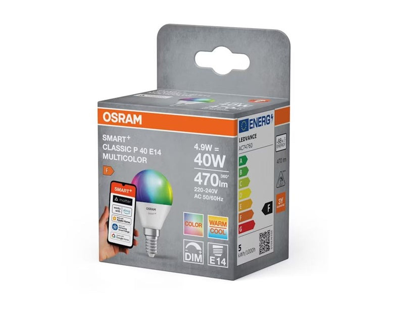 LED BULB WIFI P40 E14 4.9W 470LM RGBW