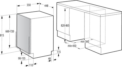 Zmywarka do zabudowy Gorenje GV520E11