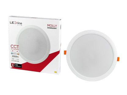 Recessed LED Downlight LED Line MOLLY, 24W, 3000-6000°K, LED