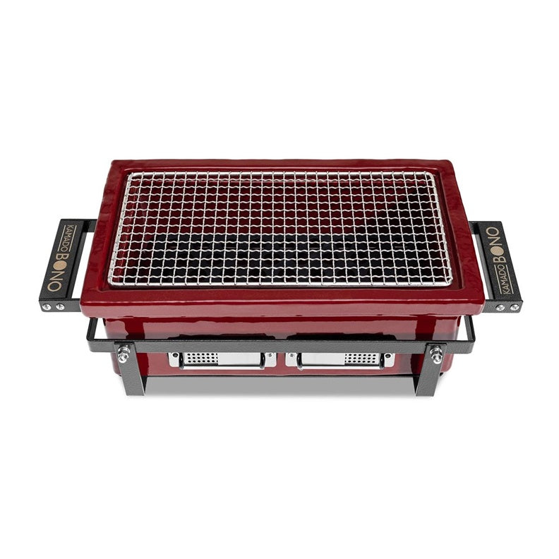 Grilis Kamado Bono HIBACHI EVO SQUARE, raudona, 42 cm