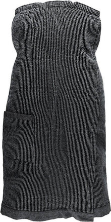Rento Sauna Apron, 145 x 85 cm, black/grey