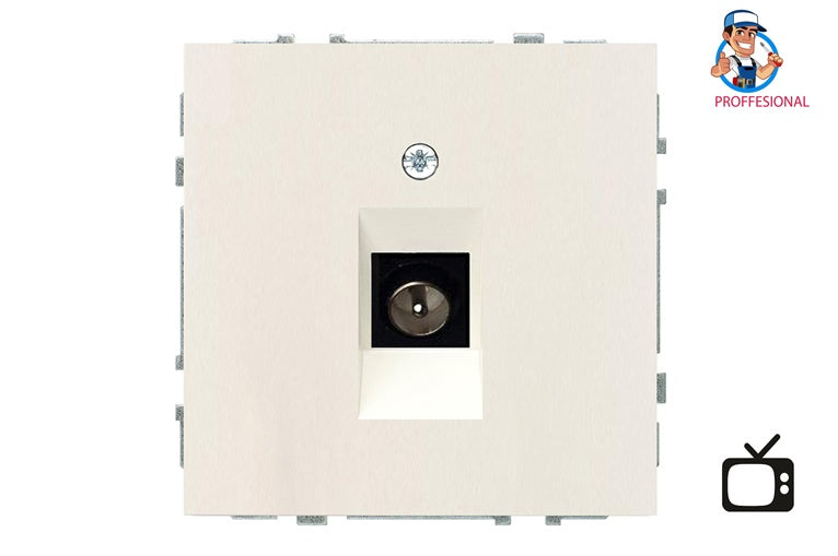 Antenna socket LIREGUS MODERN, matte sand