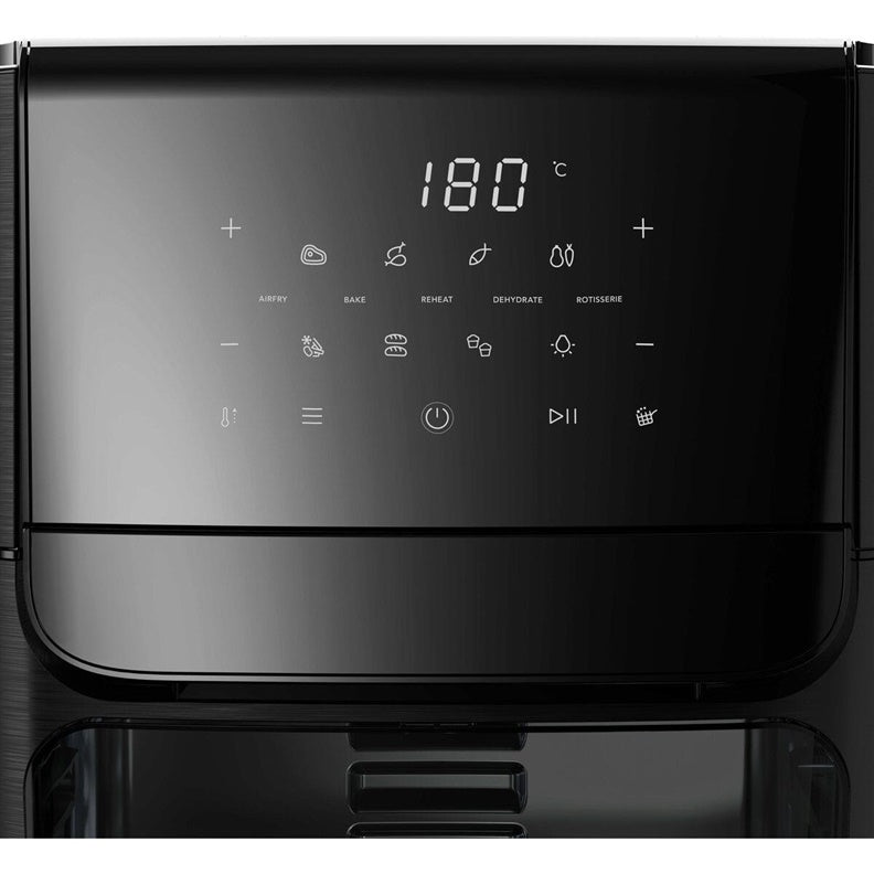 Frytkownica beztłuszczowa Electrolux EAF12B, czarna, 1800 W