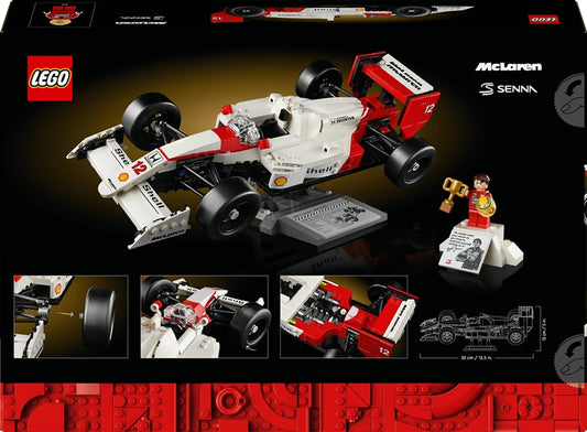 Konstruktorius LEGO Icons McLaren MP4/4 ir Ayrton Senna
