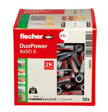 Kołek rozporowy Fischer DuoPower, 50 mm x 6 mm, 50 szt.