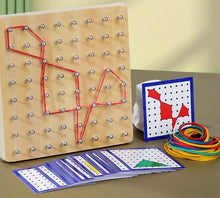 Zabawka edukacyjna Wood Geoboard CZS-411