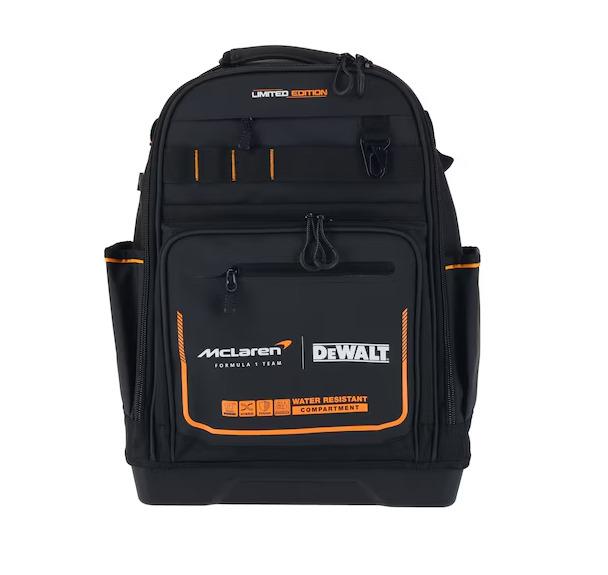 Dewalt x McLaren F1 Team specialaus leidimo įrankių kuprinė