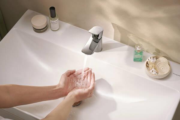 Bateria umywalkowa Hansgrohe Neovis 70 z zaworem, chrom