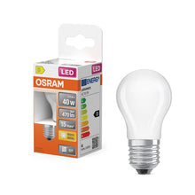 Lemputė Osram LED, P45, E27, 3.4W, 470lm, 2700K