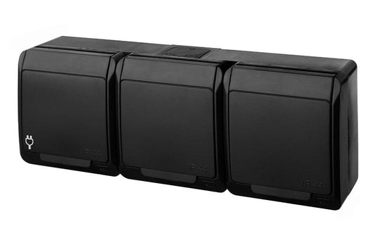 Trivietis kištukinis lizdas ELEKTRO-PLAST HERMES, IP44