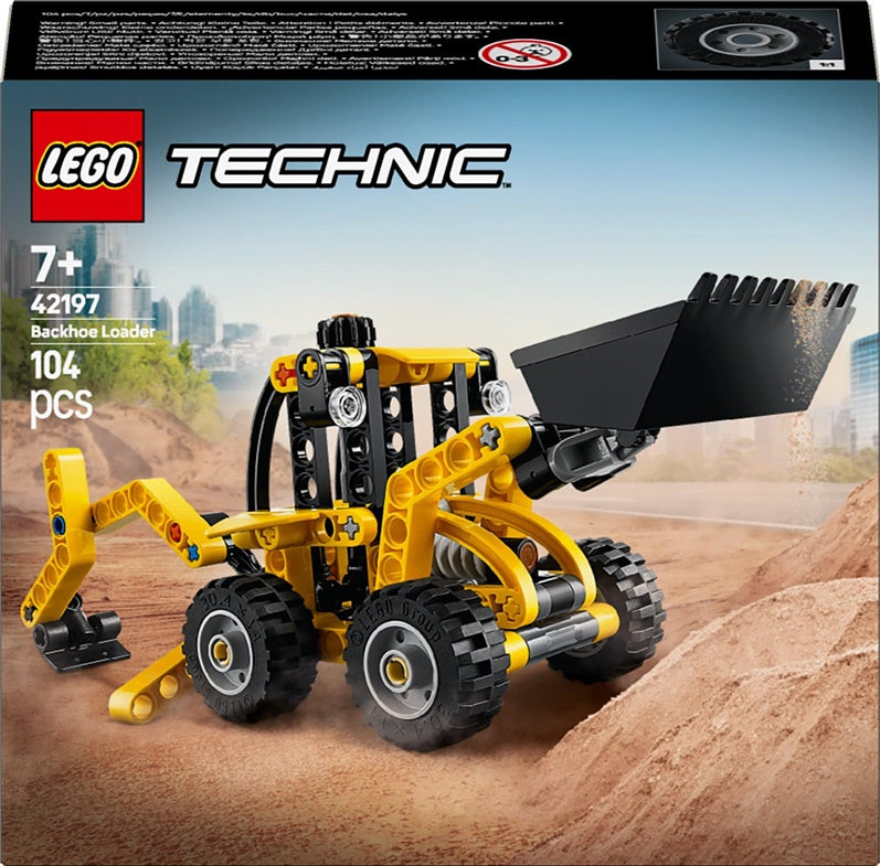Konstruktor LEGO® Technic Koparka-ładowarka 42197, 104 elementy.