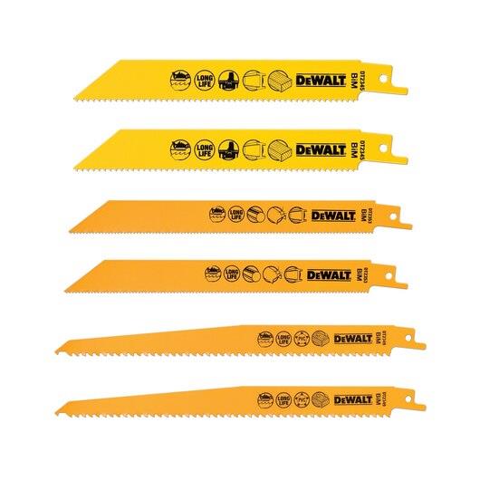 Zestaw brzeszczotów do wyrzynarki DeWalt 6 szt. DT2444-QZ
