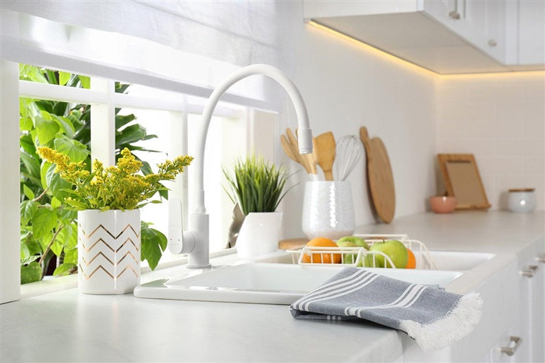 Kitchen mixer Invena Joga Plus BZ-32-P02-C, white